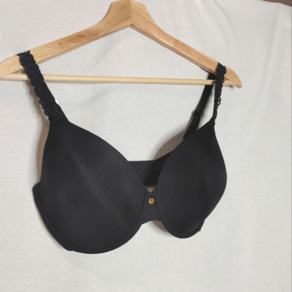 Natori Pure Luxe Custom Coverage Contour Underwire Bra 732080 Black 34DDD - Picture 3 of 8